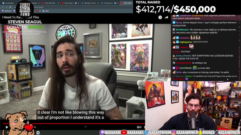 Hasan responds after MoistCr1TiKaL had to make a Yotube video defending Hasan's fundraiser for Turkey earthquake victims
