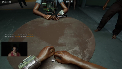 Tyler finally beats mac in arm wrestling after losing to her 12 times in a row
