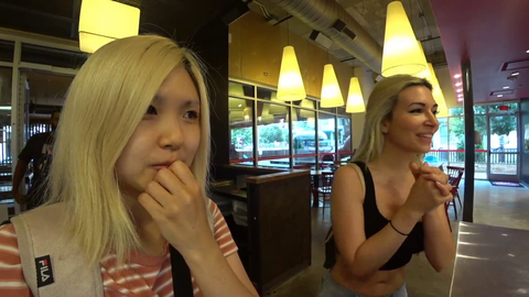 hachubby waits with her war face while alinity confirms their order