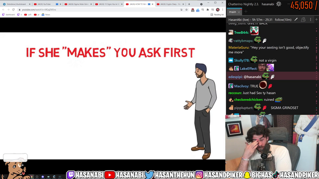Hasan learns how to pick up women