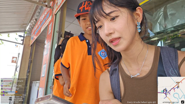 Kid helps Jinny to call a taxi