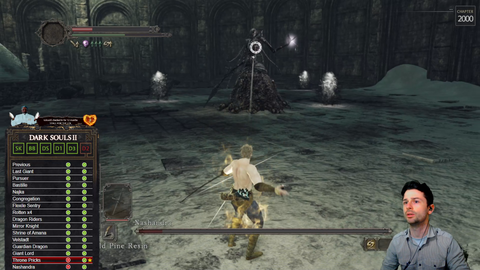 After 2 years and 7 months of attempts, The Happy Hob finally beats the God Run 2, beating every Dark Souls game, Demons Souls, Bloodborne, and Sekiro consecutively without taking a single hit.
