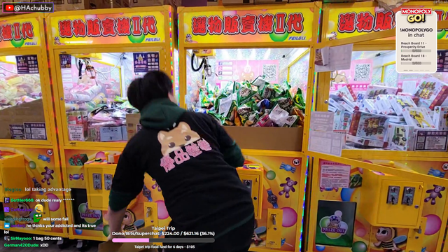 Hachu gets some help from the staff