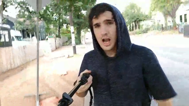autistic outbreak caught on camera