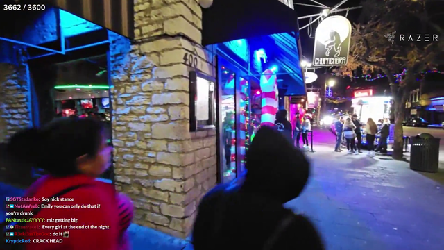 Miz goes cuckoo in the Austin streets