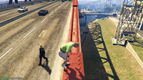 Mel takes cops sight-seeing