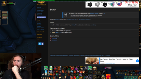 Swifty NPC removed from WoW