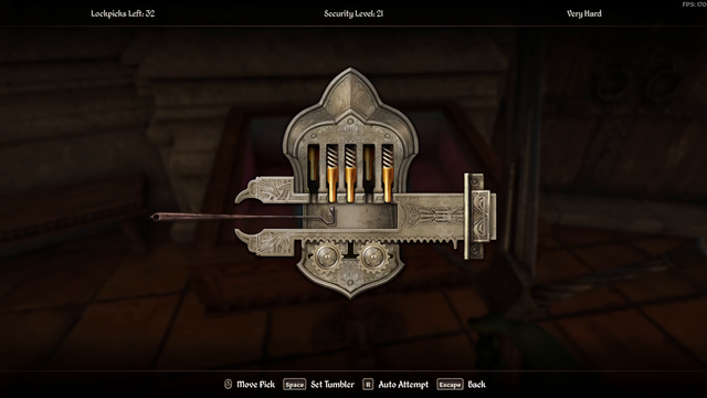 Lirik tried to exploit the lockpicking system in Oblivion