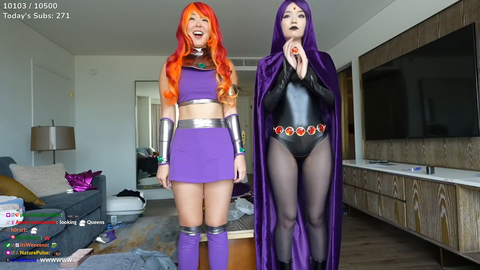 Starfire and Raven IRL