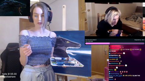 Nani watches an xQc video