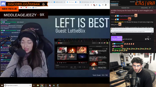 Hasan uses BadBunny for his HypeTrain