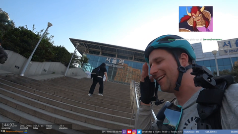 Rob cycles 600km from Busan to Seoul during his cycleathon