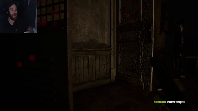 RE7 old women jump on a younger man