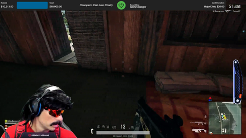DOC just raised 10k for the charity GameChanger under 4 hours