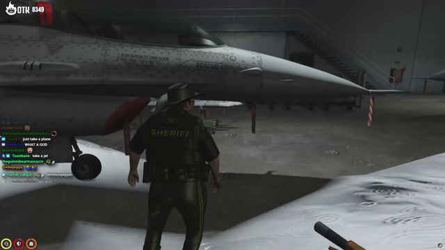 while looking for the bank bandits, cornwood barely survives a submerged hangar bay