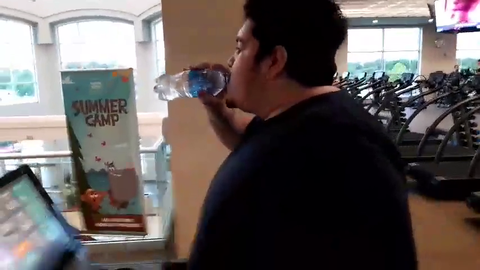 Greek is at the gym!! :D