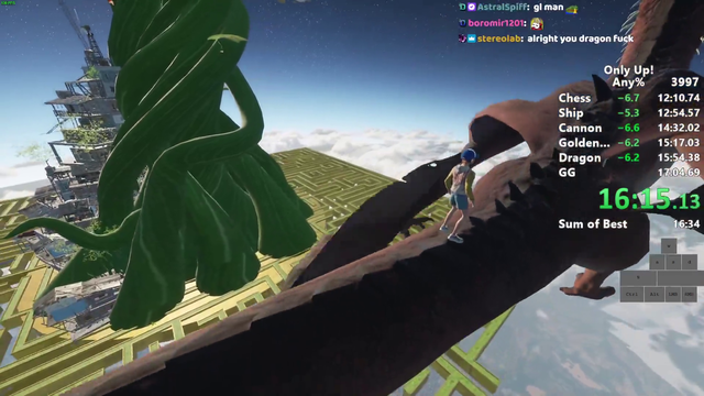 Distortion2 kills Only Up speedruns with his final run 16:58