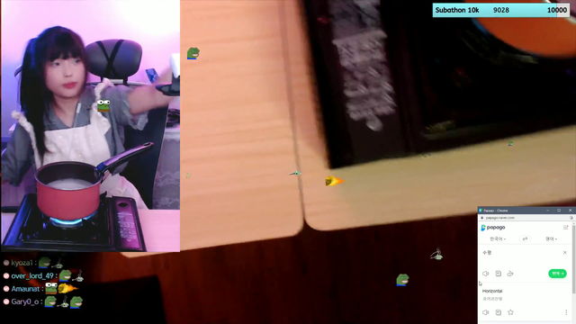 Korean streamer tries cooking