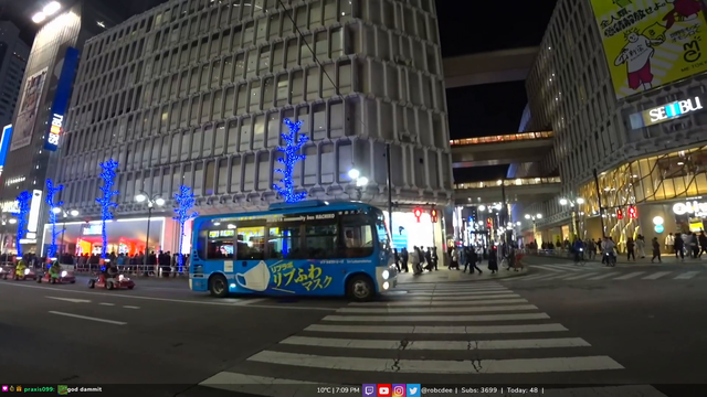 Tokyo mario kart following by Lambos