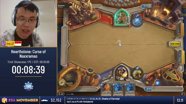 Hearthstone Speedrunner gets banned while talking about Artifact