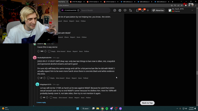 xQc's last. final and unbiased thoughts on the Kai Incident.