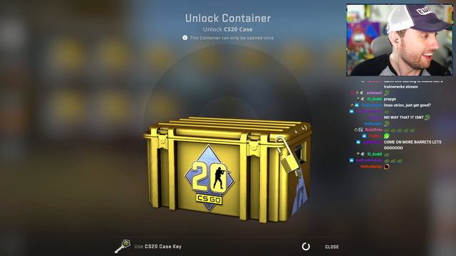 Atrioc gets the knife after almost spending 1000$ on cases