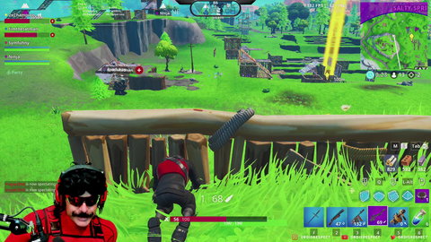 DrDisrespect against Fortnite Titanfall Mech