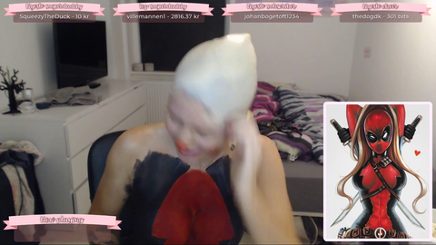 Just chatting streamer uses super glue for her bodypaint
