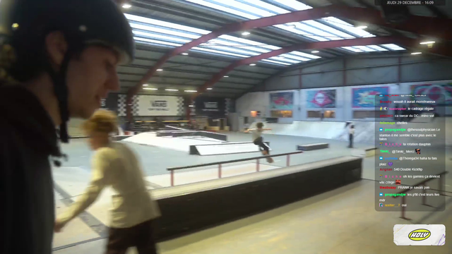 Skating streamer lands the elusive Dolphin Flip