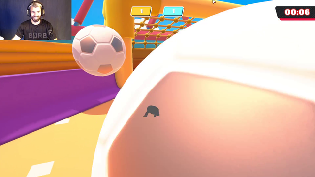Pro Soccer player Sergio KUN Agüero scores a goal in fall guys