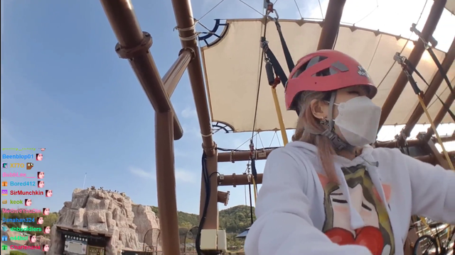 HAchubby rides a SkyCycle