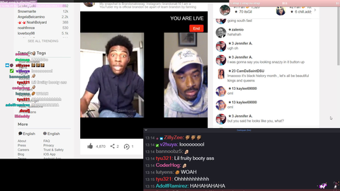 Dankquan ends argument with younow streamer by farting into his mic