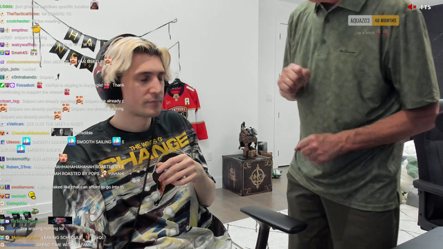 xQc gets told off by his dad