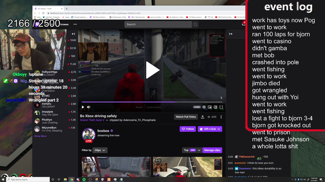 Boxbox actually almost cries after getting wrangled
