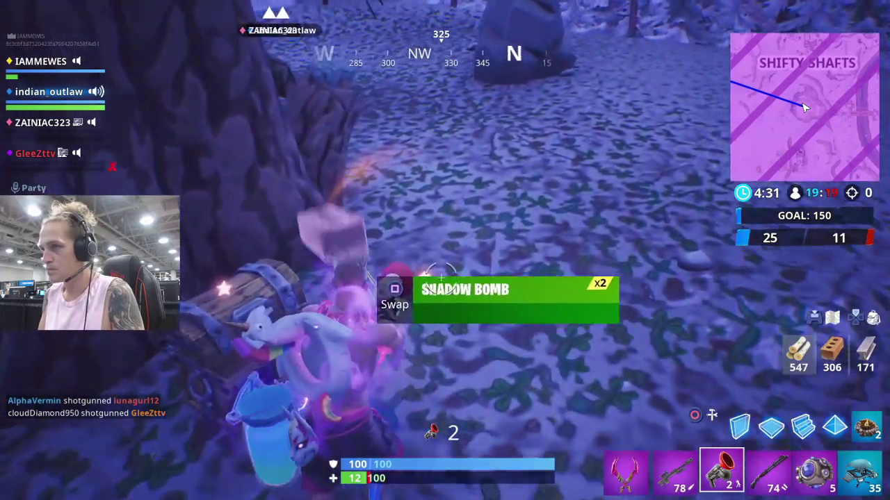 Jason Mewes (Jay from Jay and Silent Bob) with a clutch chug in Fortnite