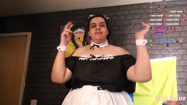 Zoil does a cute dance in a maid outfit Lamonting