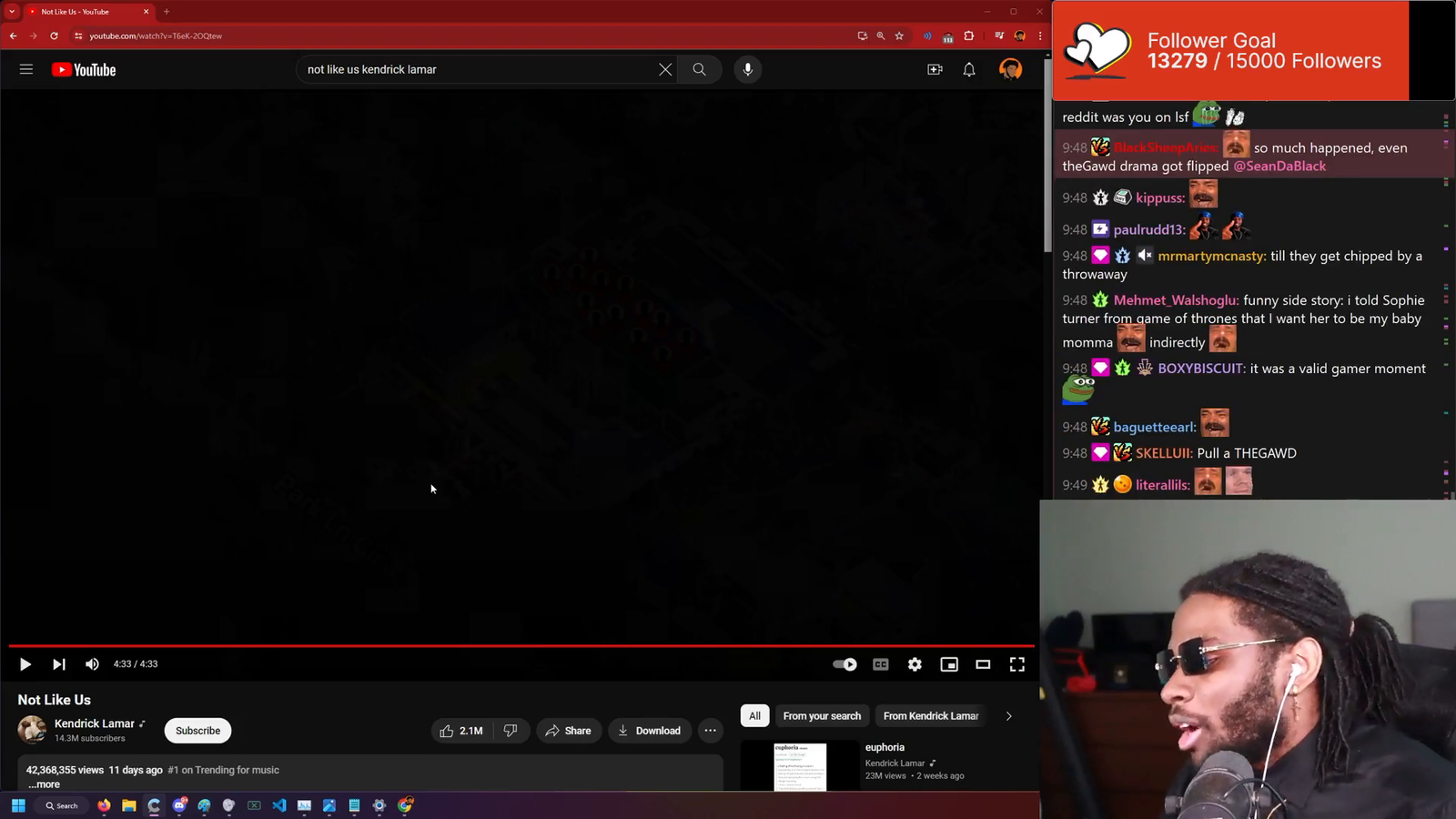 SeanDaBlack says he never wished harm on Destiny.