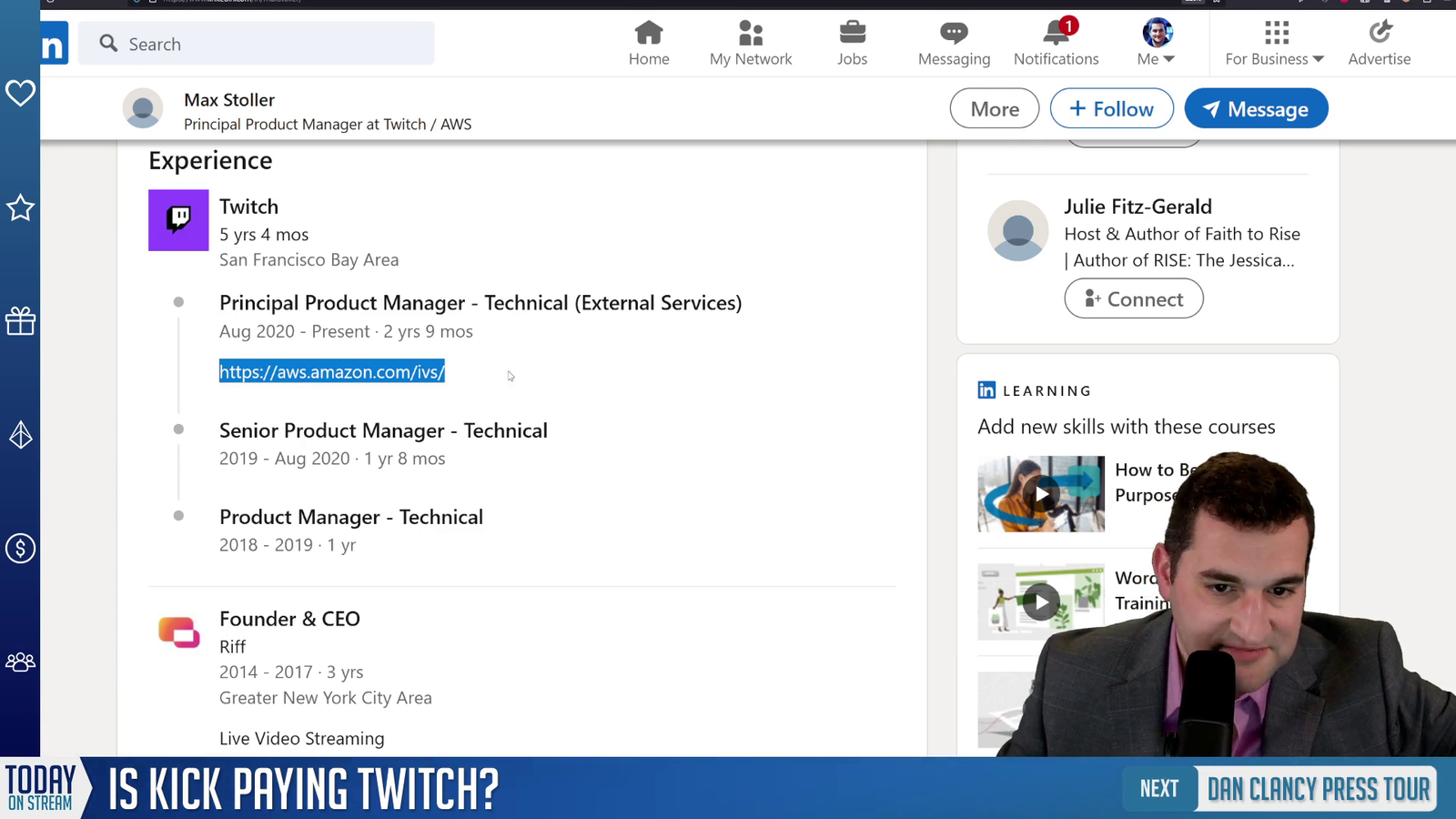 Kick uses IVS AWS for their site which helps subsidize Twitch (saves Twitch money for part of their operating cost)