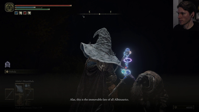 Jerma witnesses a sad moment in Elden Ring...
