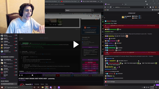 xQc on streamers joining the drama to get views