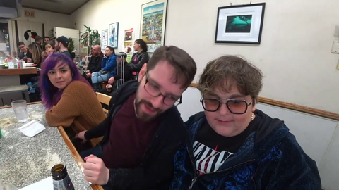 Destiny squeezing girlwithyellowspoon's hog