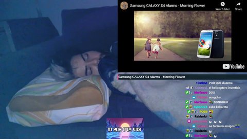 Chat wakes streamer up on a 72hs stream
