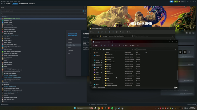 Rise of Kong developers named their game folder "MONKE"