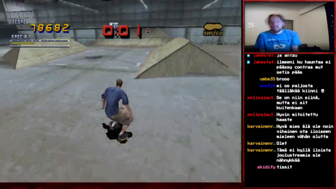 Finnish streamer rages and breaks controller and webcam, while playing THPS1