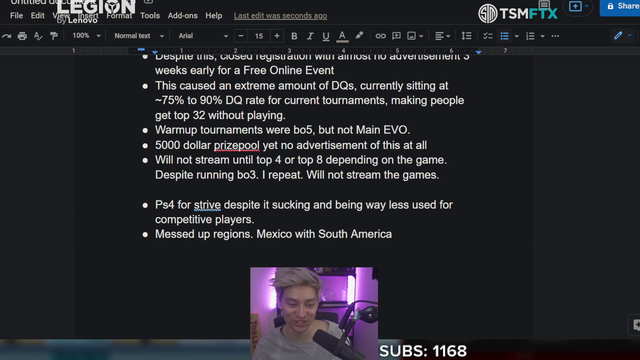 Leffen finds out EVO grouped The Bahamas and Chile together for an online event