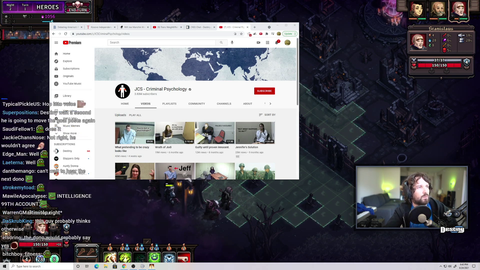 Destiny watches one of his old videos
