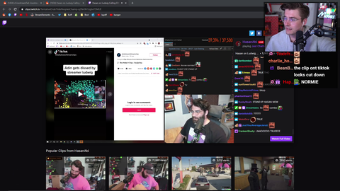 ludwig rolled by hasan both on twitch and irl