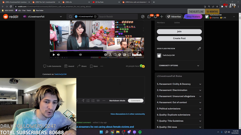 XQC claims OTK weaponized a crying Emiru fo sympathy?