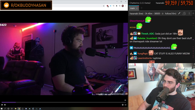 Hasan notices somebody familiar