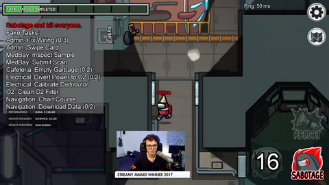 Steven Suptic blends in as a crewmate flawlessly